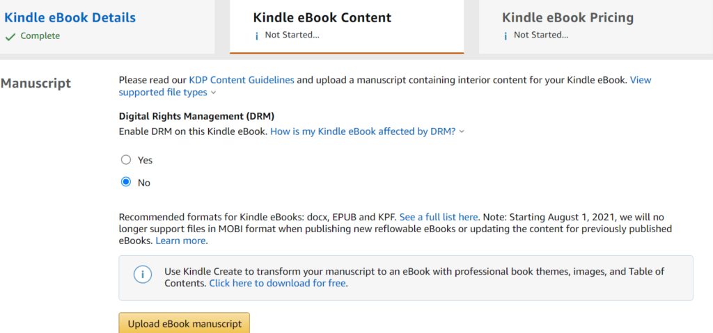 how to sell short stories on amazon