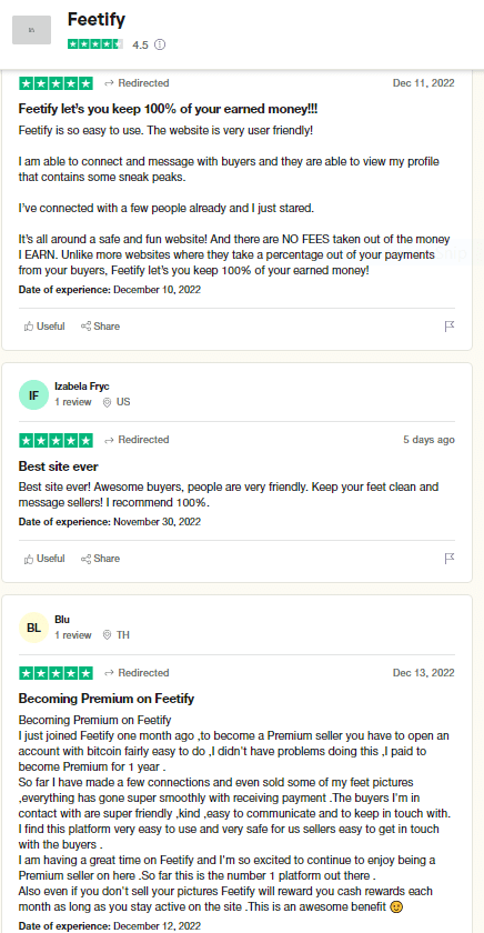 feetify seller reviews on trustpilot