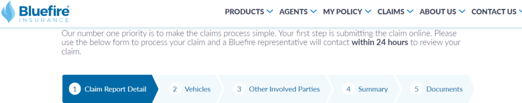 Bluefire insurance reviews- File a claim