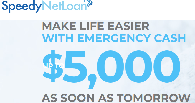 speedy net loan home page