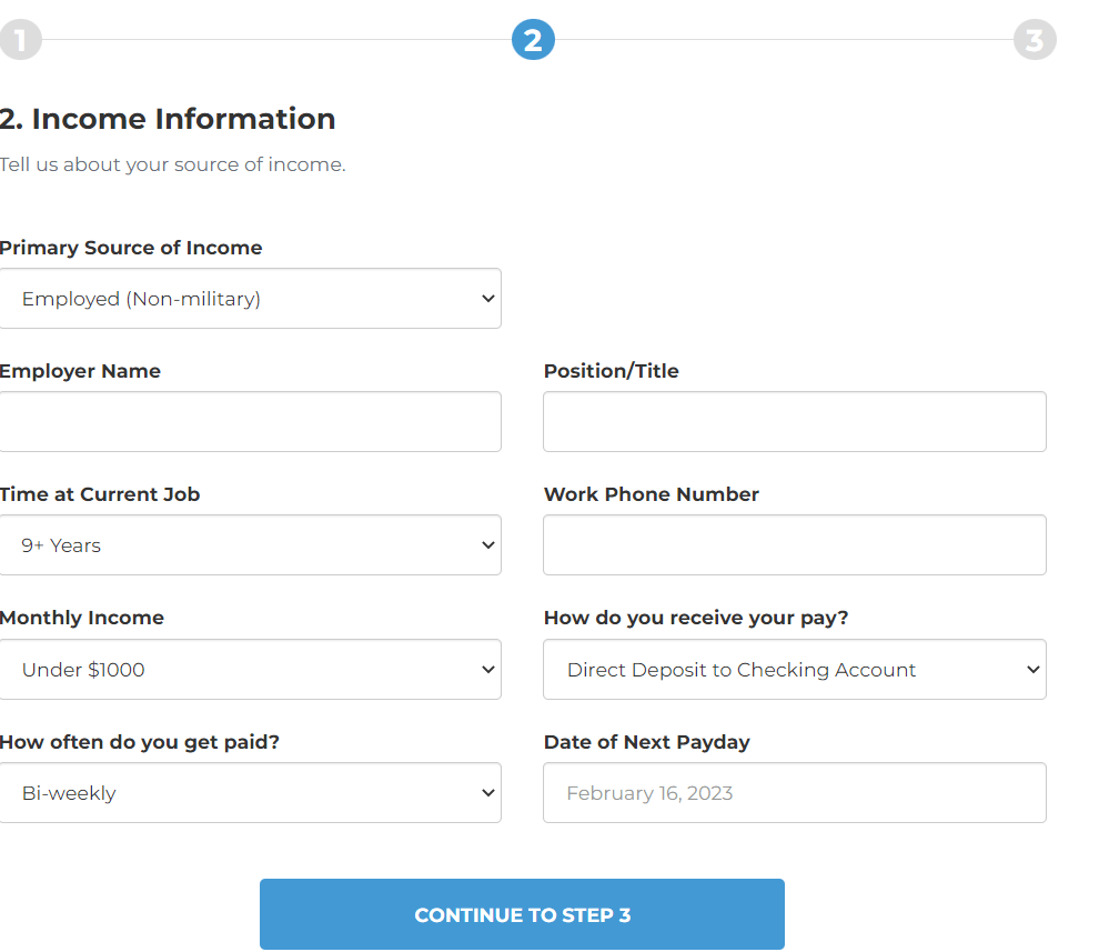 speedy net loan page 